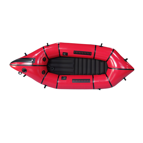 TPU 210D Nylon Red Schlauchboot Packraft mit aufblasbarem Boden