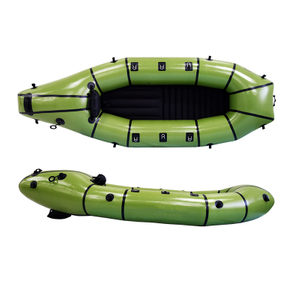 Superleichtes Schlauchboot-Packraft mit Spritzdecke
