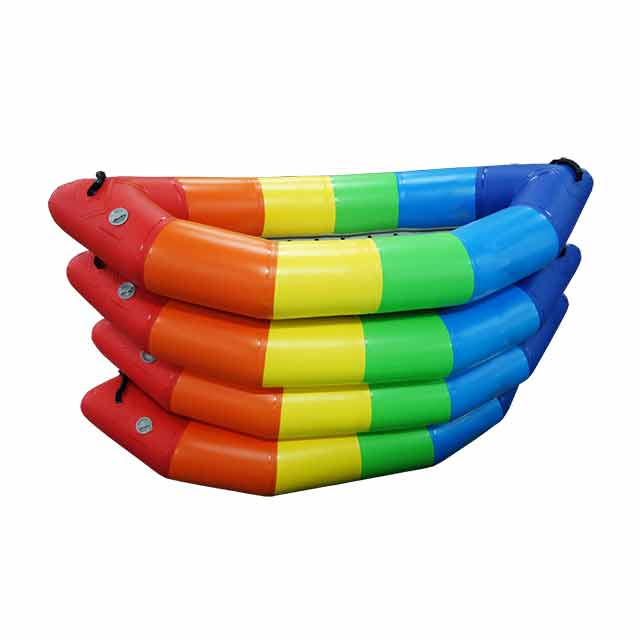 Mischen Sie Farbe PVC aufblasbaren Boden Wildwasser-Rafting-Rettungsboot